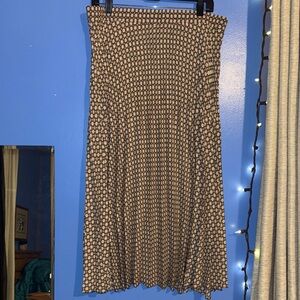 🌸🫒🍦Max Studio Flower Patterned Maxi Skirt